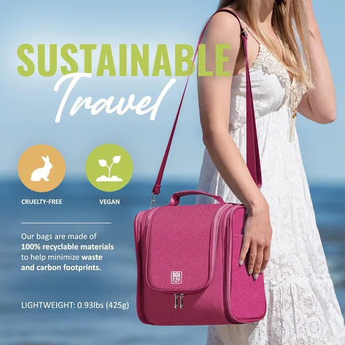 Miniatura 7 de Bolsa de aseo colgante extra grande de viaje BOACAY para mujeres y hombres, bolsa de maquillaje