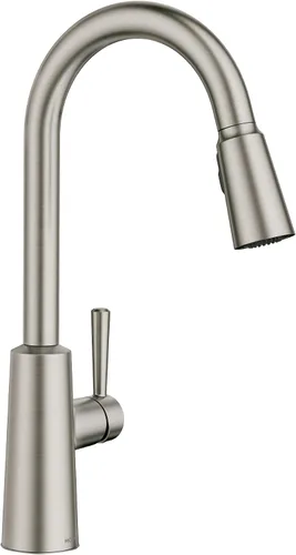 Miniatura 20 de Moen Riley - Grifo de cocina cromado de una sola manija con sistema de extracción que incluye Power Boost para una limpieza más rápida y sistema
