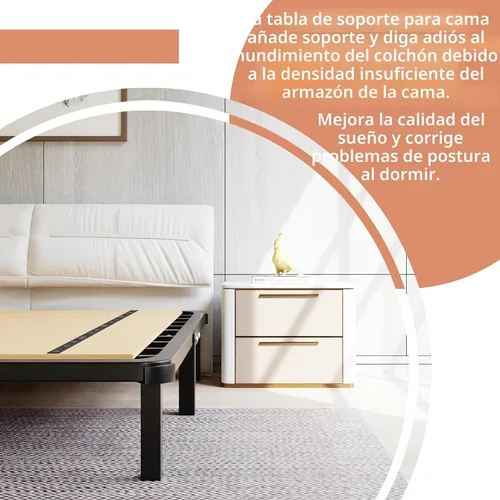 Miniatura 4 de Imperius - Tablas para somier plegable, tabla de literas, soporte para cama, tablas para debajo de la cama, tamaño individual (60x30)
