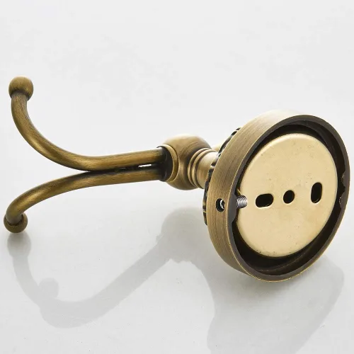 Miniatura 4 de BATHSIR Juego de toalleros de latón antiguo, accesorios de baño ajustables que incluyen soporte para toallas expandible, soporte para papel