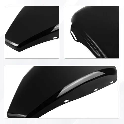 Miniatura 6 de Tapa de batería izquierda para Harley Davidson Sportster XL modelos 2004-2013 XL1200 XL883, negro