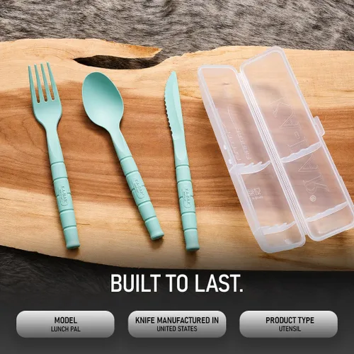 Miniatura 5 de Ka-Bar 9939 Lunch Pal - Cuchillo utilitario compacto para uso diario con tenedor y cuchara