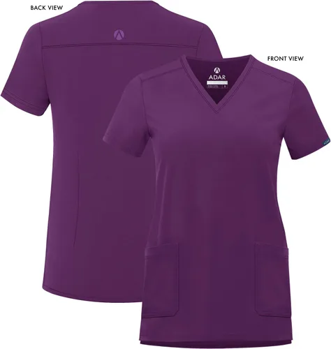 Miniatura 5 de Adar Addition - Ropa quirúrgica para mujer, moderna camiseta médica con cuello en V
