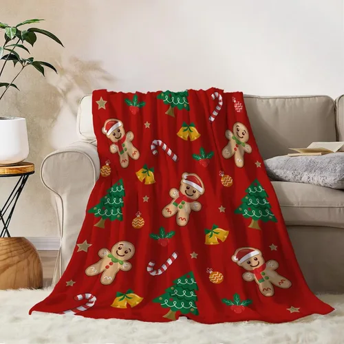Miniatura 13 de YeeJu Manta de Navidad para Bebé Decorativa Roja a Cuadros Manta Navideña para Niños Pequeños Manta para Envolver Mascotas Cuna Suave Ligera