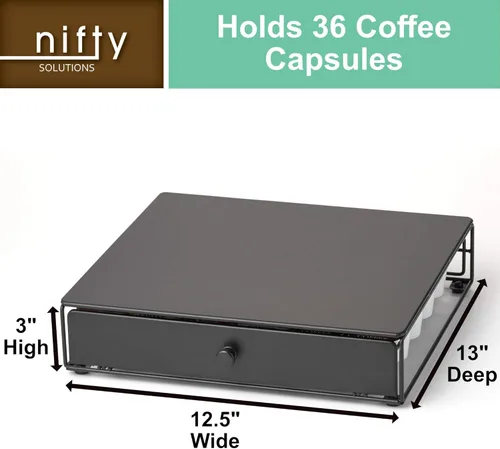 Miniatura 3 de Nifty cajón para 36 vasos, Casual, Negro