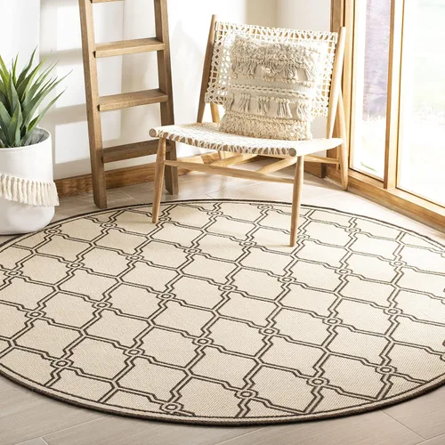 Miniatura 23 de SAFAVIEH Alfombra lavable para exteriores Linden Collection - 8 x 10 pies, crema y azul, no desprende pelusa y fácil de limpiar, ideal para patio