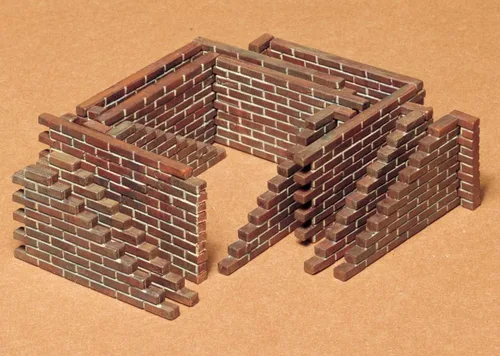 Miniatura 2 de Tamiya Juego de pared de ladrillo modelos