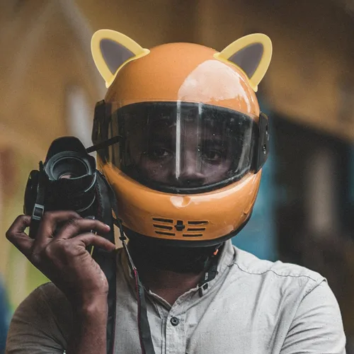 Miniatura 6 de HOMSFOU 3 Pares de Orejas de Gato para Casco Autoadhesivas Pegatinas Estilo Gatito Accesorios Lindas Decoraciones de Casco para Cascos