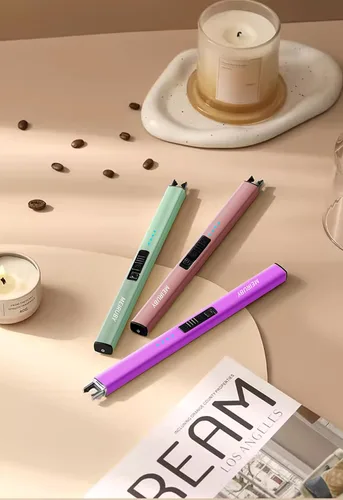 Miniatura 5 de MEIRUBY-Encendedor eléctrico, encendedor de velas recargable USB, encendedor de arco, encendedores para velas, campamento, barbacoa, uso familiar