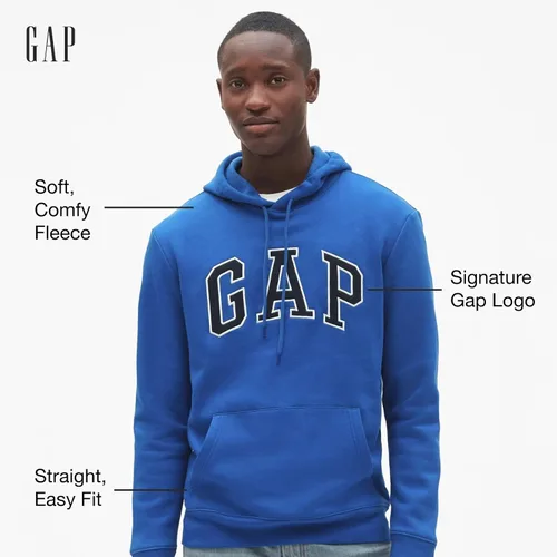 Miniatura 2 de GAP - Sudadera de vellón con capucha y logotipo para hombre