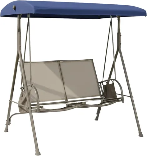 Garden Winds Cubierta superior de repuesto RipLock 350 reforzada compatible con Garden Treasures modelos de columpio para 2 personas SS-909E-1, Azul