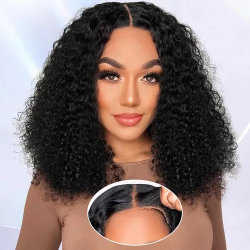 Miniatura 22 de AISI Peluca con Diadema Bob Cabello Humano 99J Borgoña Peluca con Diadema Sin Pegamento Pelucas Bob Cortas Lisas para Mujeres Negras Cabello Humano
