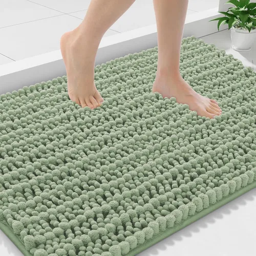 Miniatura 236 de Smiry Alfombras de Baño 24x16 pulgadas, Alfombras de Baño de Chenilla Extra Suaves y Absorbentes, Respaldo de Goma Antideslizante, Lavable a Máquina
