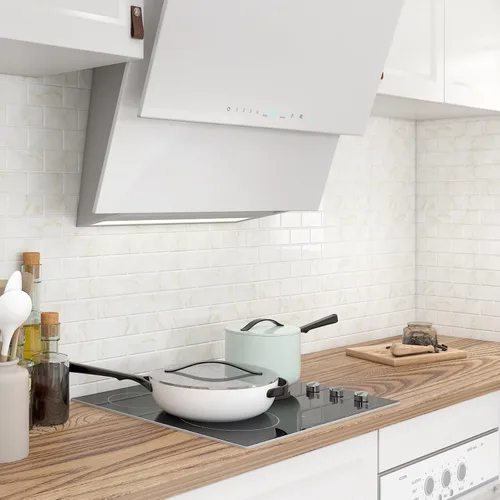 Miniatura 2 de Livelynine 16 Azulejos de Oro de Mármol Despegar y Pegar Salpicaduras para Cocina Adhesivos de Azulejos de Pared para Baño Salpicaduras Impermeables