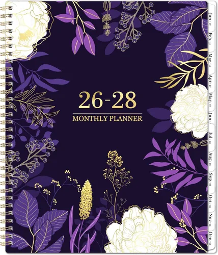 Miniatura 15 de Agenda mensual 2026-2027 – julio 2026 – diciembre 2027, agenda mensual 18 / calendario 2026-2027, 9 x 11 pulgadas, 18 meses, pestañas coloridas