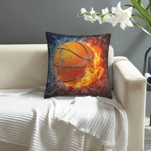 Miniatura 4 de Funda de cojín cuadrada de felpa corta súper suave para decoración del hogar, con cremallera invisible, 18 x 18 pulgadas, sin relleno, temática