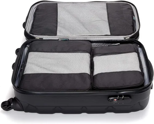 Miniatura 5 de TravelWise sistema de cubos de empaque juego de 5piezas durable Negro 896893001329