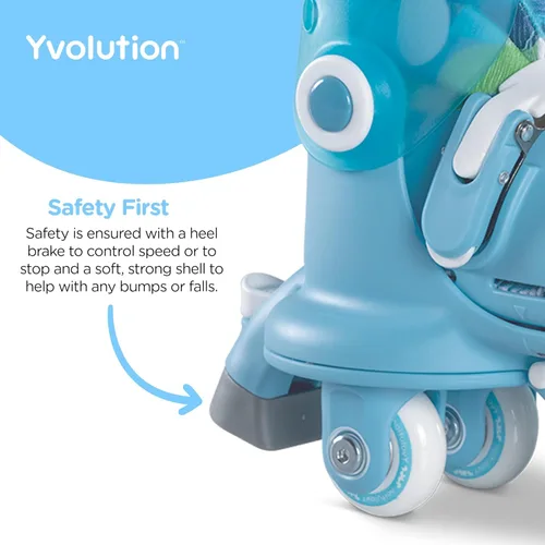 Miniatura 7 de Volution Learner Twista Patines – Patines ajustables 2 en 1 para niños a partir de 2 años – Convierte de patines de tres ruedas a patines en línea