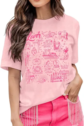 Camisetas de álbum de música para mujer, camiseta de concierto, diseño gráfico de música country You Need to Calm Down Lover Fans Gift Tees Tops
