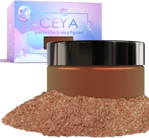 Miniatura 12 de Ceya Polvo de mica camaleón, 1.8 onzas/1.76 oz de polvo cromado Midnight Dream Chrome, pigmento de cambio de color con efecto nacarado de grado