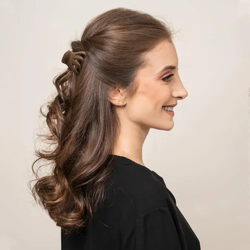 Miniatura 10 de 9 pinzas para el pelo de pulpo de 1.6 in, medianas y pequeñas, pinzas para el cabello ámbar Aceessories antideslizantes, agarres fuertes