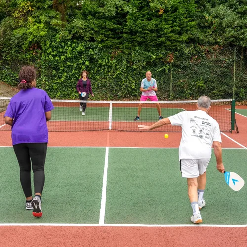 Miniatura 4 de Vermont Redes de torneo de pádel/pickleball de 0.098 in - Bucle y alfiler/Doble Bucle