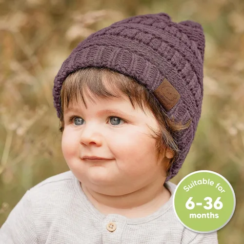 Miniatura 128 de KeaBabies 3-Pack Baby Beanies for Boys, Girls - Stretchy Knit Baby Hats, Cute Newborn