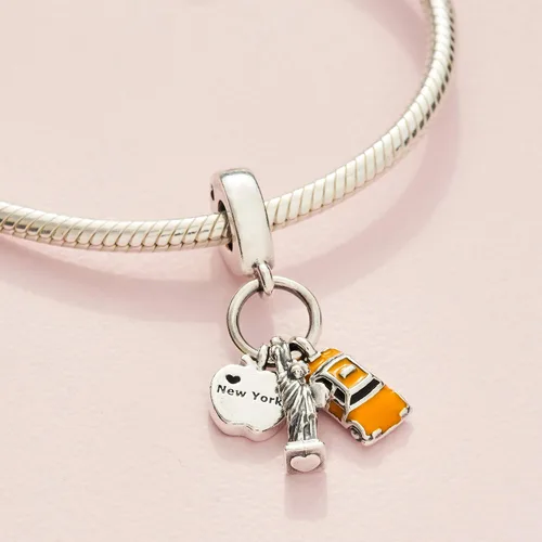 Miniatura 5 de PANDORA Dije de plata esterlina con símbolos de la ciudad de Nueva York