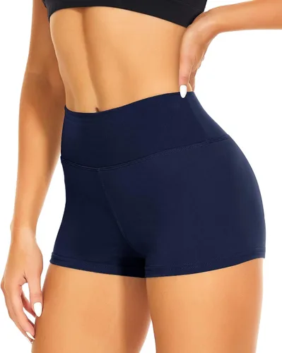 Miniatura 8 de CAMPSNAIL - Pantalones cortos de yoga para mujer, 3"/5"/8" de cintura alta con control de abdomen, pantalones cortos de elastano para voleibol, yoga