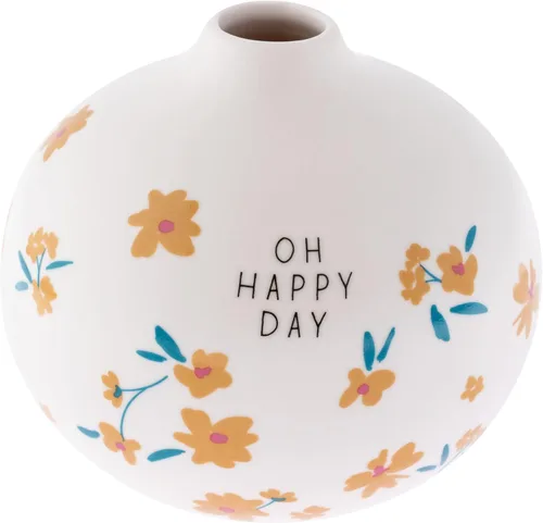 Miniatura 8 de Karma, Jarrones de cerámica blancos pequeños para decoración rústica del hogar, mini jarrones para decoración moderna de granja, sala de estar