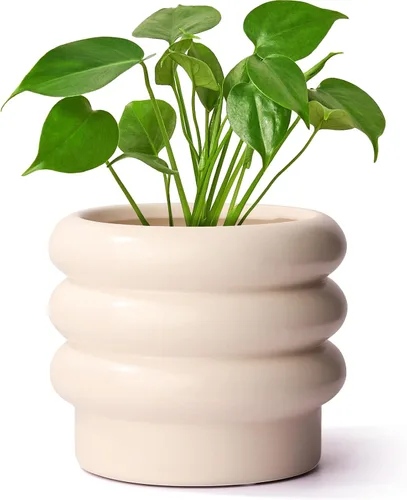 Miniatura 9 de Bonita maceta con forma de cuerpo, divertidas macetas de resina para interiores con orificio de drenaje para plantas de interior, suculentas, planta