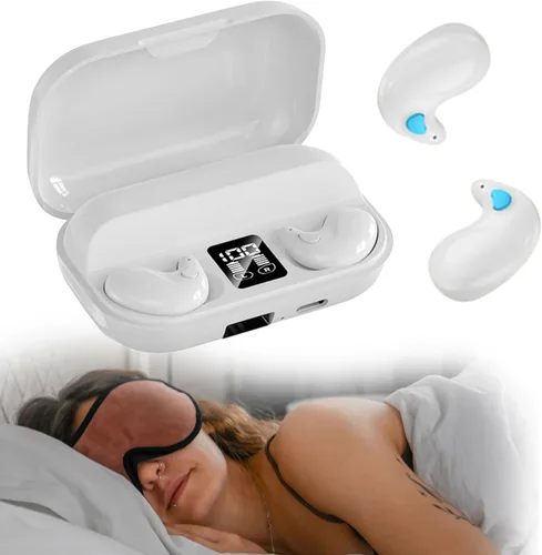 Miniatura 11 de Xmenha Auriculares Inalámbricos Planos Invisibles para Dormir IPX5 Impermeables Auriculares Delgados Invisibles para Dormir para Personas que