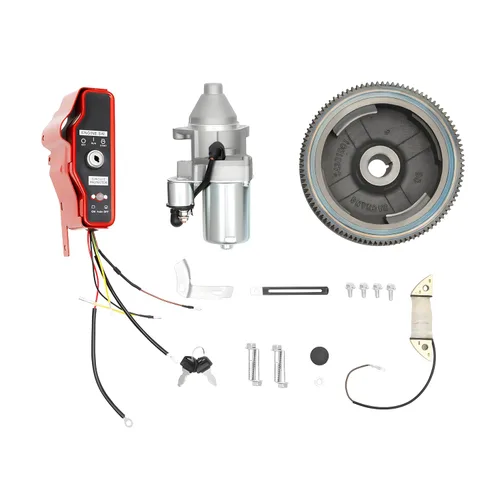 Miniatura 10 de Kit de conversión de arranque eléctrico para motor GX160/GX200 - Motor de arranque de 12 V, volante e interruptor de llave Kit de motor