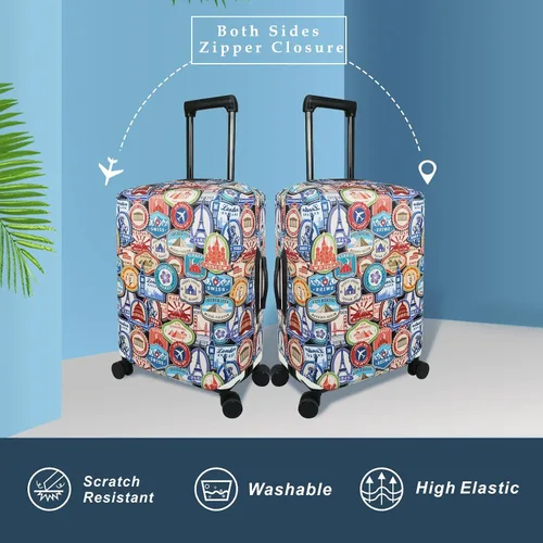 Miniatura 2 de Explore Land - Funda protectora para equipaje de viaje, protector de maleta, se adapta a maletas de 18-32 pulgadas