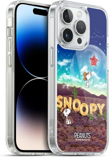 Miniatura 14 de Head Case Designs Funda de gel con licencia oficial de Peanuts Nebula Cactus Needles Snoopy Space Cowboy [protección de grado militar] compatible