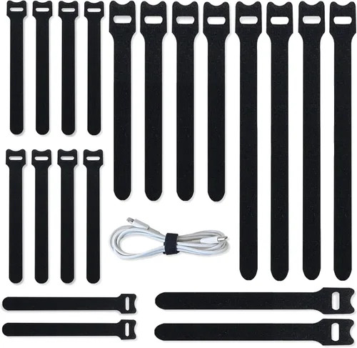 60 bridas mixtas para cables, 4 pulgadas + 6 pulgadas + 8 pulgadas, bridas de cable, correas de cable, organizador de cables, ajustable, resistente,