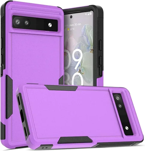 Funda para Google Pixel 6A 5G, funda para teléfono de pasajeros [grado militar] 2 en 1 a prueba de golpes, resistente funda para Pixel 6A 5G, color