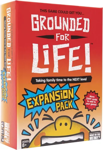 WHAT DO YOU MEME? Paquete de expansión Grounded for Life, el mejor juego para niños, diseñado para ser añadido al juego de cartas básico Grounded