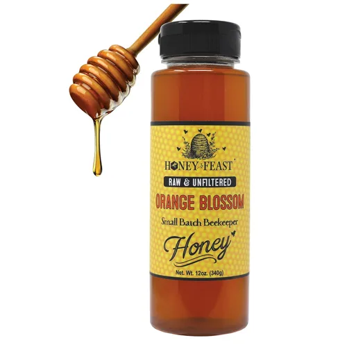 Miniatura 46 de Honey Feast, Miel de Flor Silvestre, 12 Onza