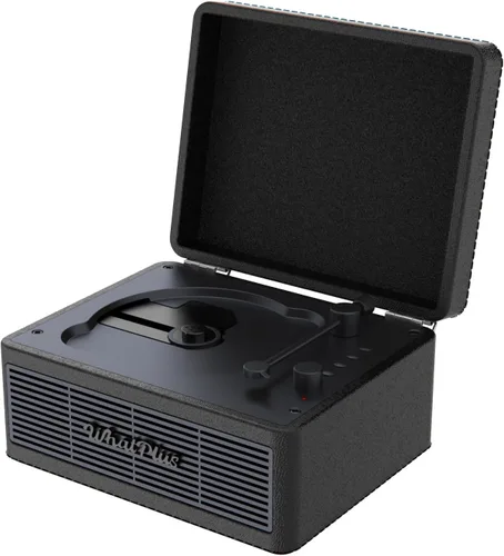 Reproductor de CD portátil con Bluetooth 5.2, batería recargable y altavoces integrados, diseño de maleta retro de alta fidelidad para decoración