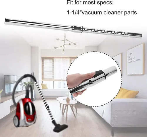 Miniatura 7 de VideoPUP - Varitas de extensión de 1-1/4 pulgadas, accesorios para aspiradora, manguera de vacío de 1.260 in, extensión de tubo cromado hasta 31