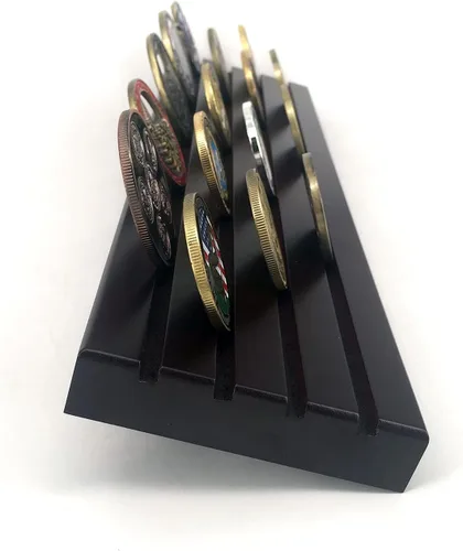 Miniatura 5 de Glamtune Soporte para monedas de 4 filas con desafío militar (grande)