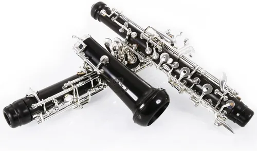 Miniatura 6 de Rochix Oboe Professional Performance Level RHG13 Cuerpo de secuoya chapado en oro semiautomático tono C con 2 cañas, 1 paño de limpieza, 1 hisopo