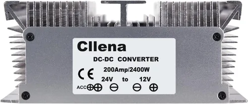 Miniatura 4 de Regulador de voltaje convertidor reductor de 24V a 12V 200A 2400W, transformador buck de CC a prueba de agua fuente de alimentación