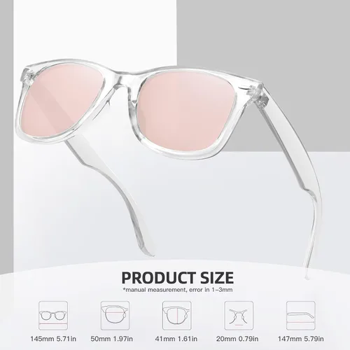 Miniatura 4 de MEETSUN Polarized Sunglasses for Women Men Classic Retro Square Frame Driving Sun Glasses UV Protection