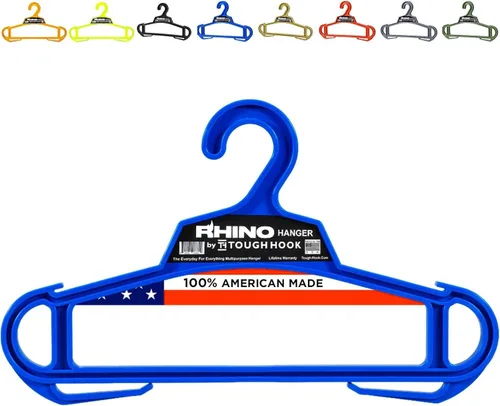 Miniatura 14 de Rhino Tough Hook - Perchas de ropa resistentes – Percha de grado militar para armadura corporal – Perchas de traje de capacidad de 200 libras – El