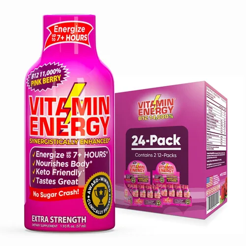 Miniatura 34 de Vitamin Energy Immune+ Extra Strength Energy Shot Army Orange 10 unidades, 260 mg de cafeína natural, vitaminas B, citicolina, té verde, apoyo