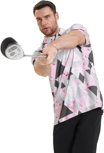 Miniatura 6 de Polo de golf para hombre, polo de golf de secado rápido y rendimiento destacado para hombre