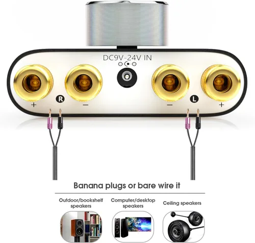 Miniatura 6 de Nobsound Mini amplificador de potencia Bluetooth 5.0, amplificador digital estéreo de alta fidelidad 2.0 canales 50 W × 2 con entrada