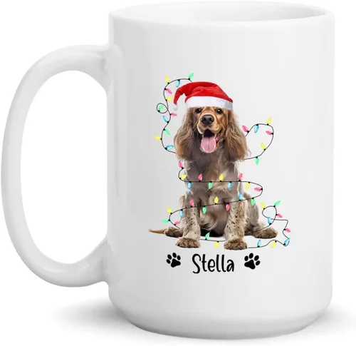 Miniatura 33 de Taza personalizada de Alaskan Malamute – Taza de café personalizada con nombre para los amantes de los perros – Regalo de cerámica de Navidad